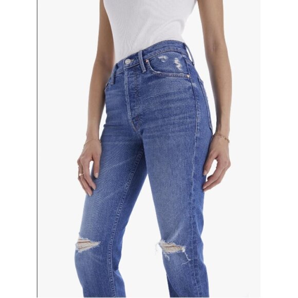 💕MOTHER SUPERIOR💕 Tomcat Jeans Playing With Scissors Cropped Straight Leg 30 - Picture 4 of 16